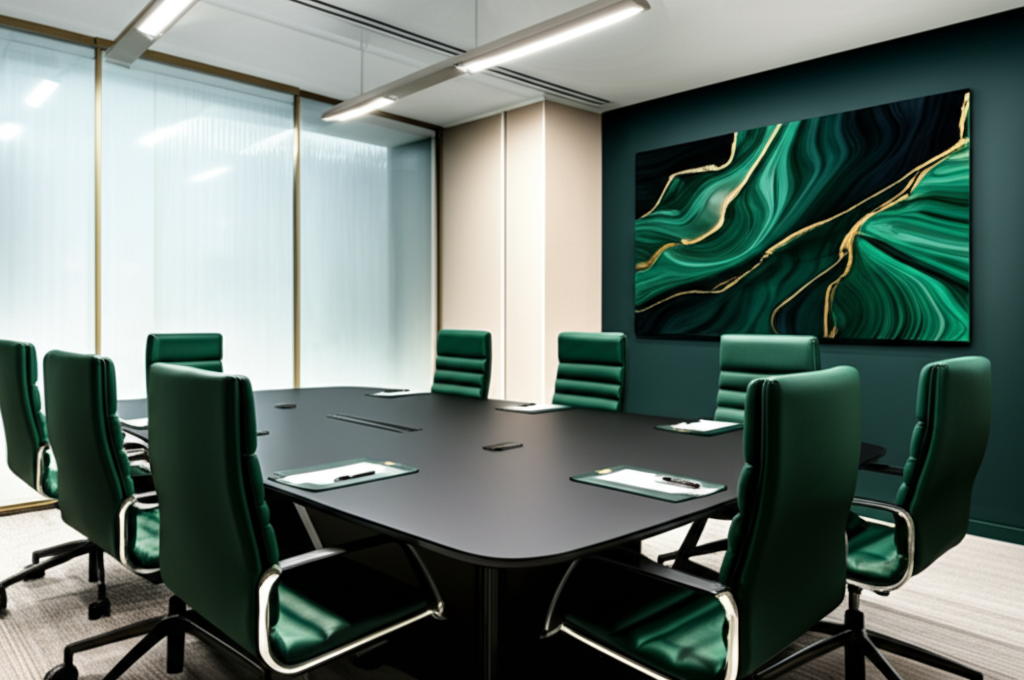 Professional executive boardroom representing strategic leadership discussions